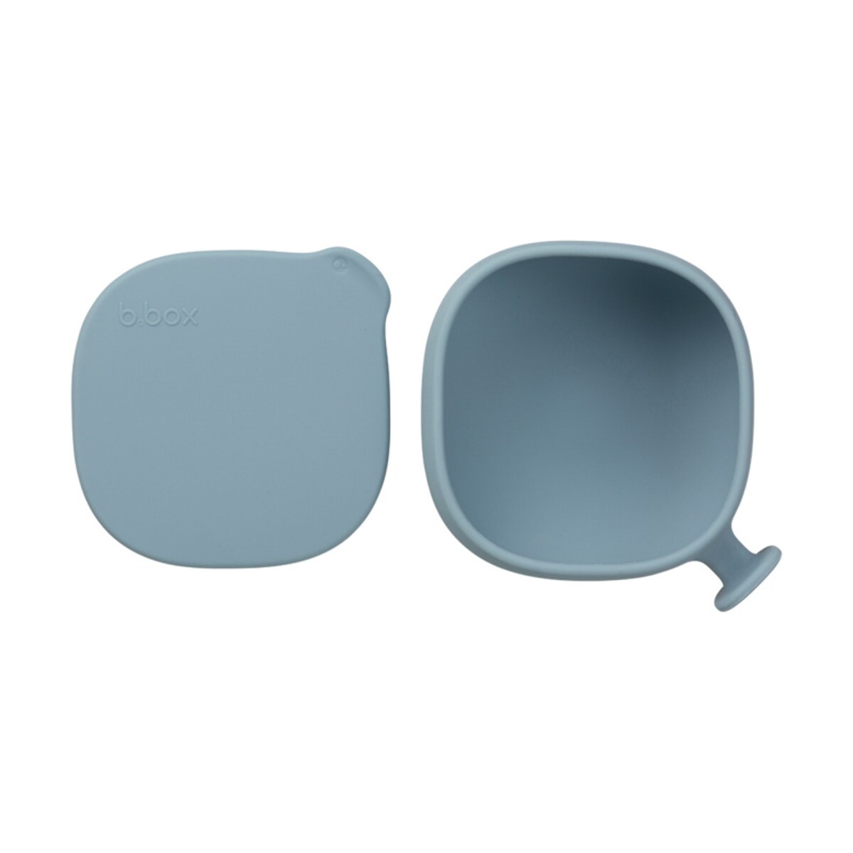 Miseczka z przyssawką i pokrywką silikonowa dla dzieci 6m+ błękitna b.box