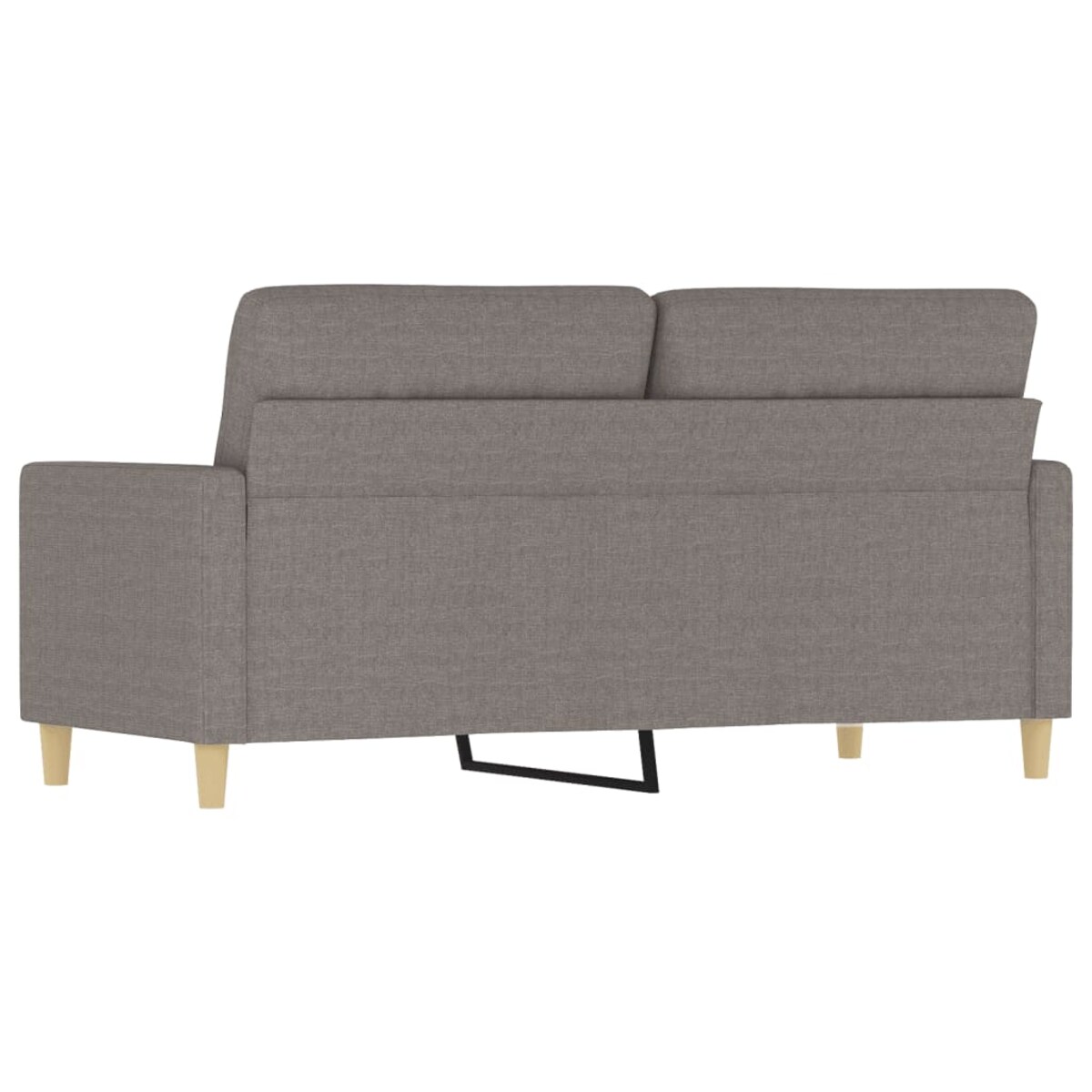 vidaXL Sofa 2-osobowa, kolor taupe, 140 cm, tapicerowana tkaniną