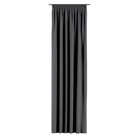Zasłona na taśmie marszczącej 1 szt. 130x260 grafitowy