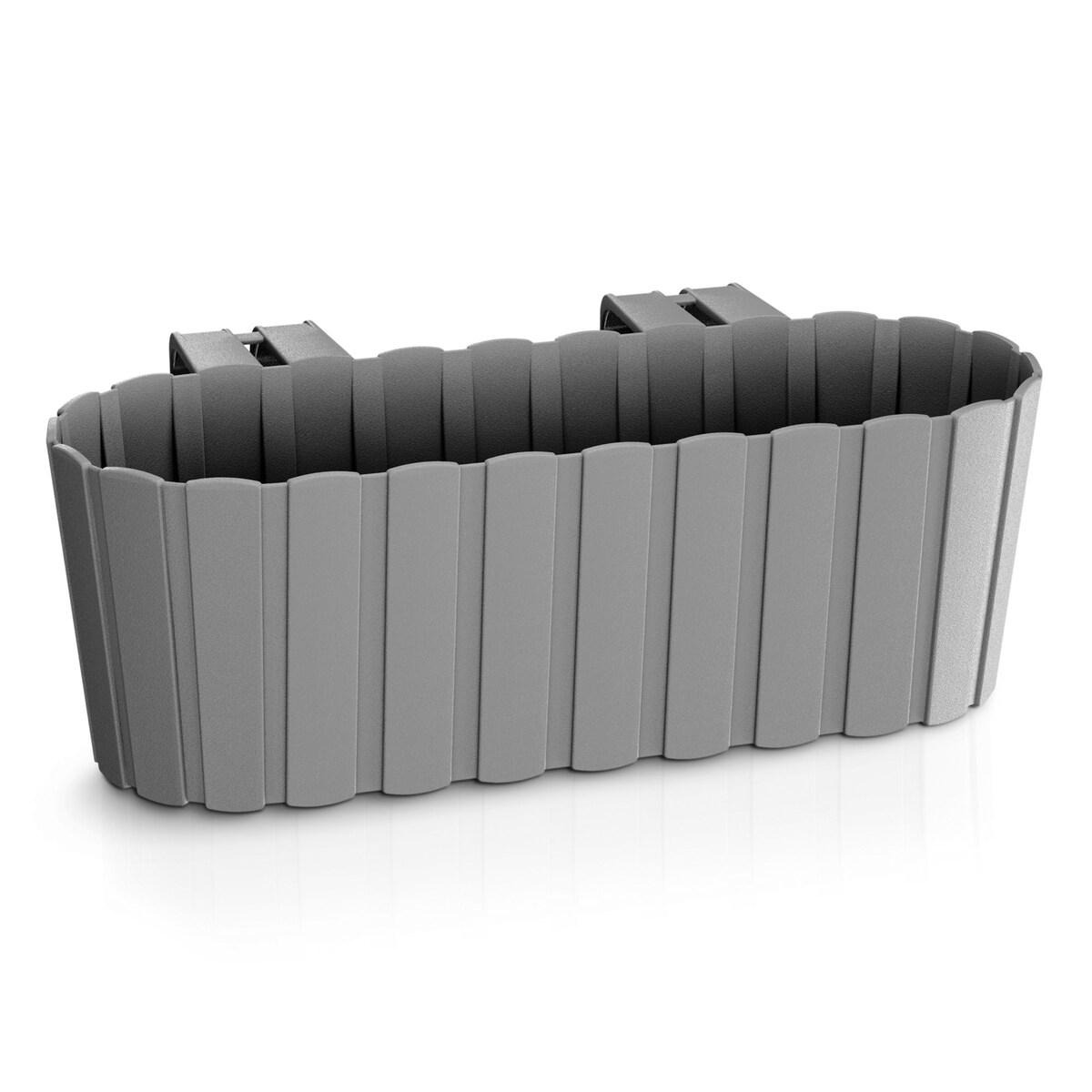 Skrzynka Balkonowa Donica Ogrodowa 38,3 Cm Do Powieszenia Szara