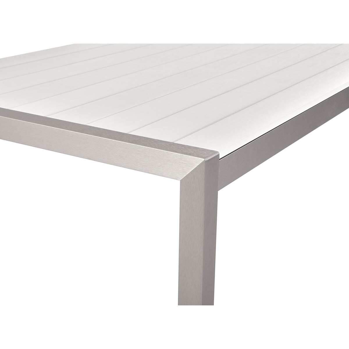 Stół ogrodowy z aluminium 180 x 90 cm biały VERNIO