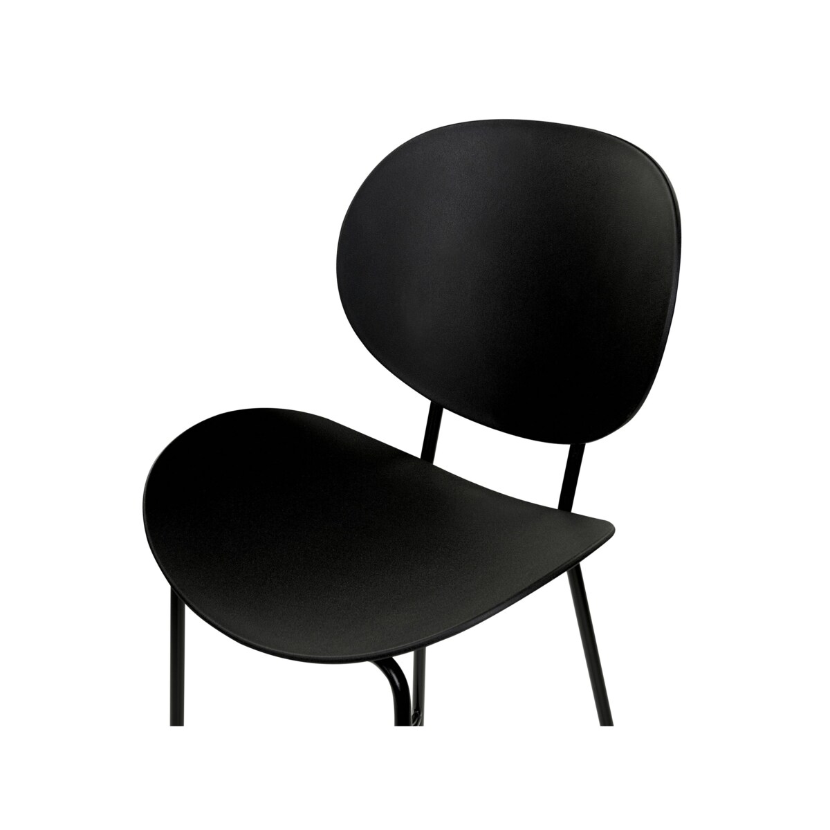 Zestaw 2 krzeseł barowych czarny SHONTO