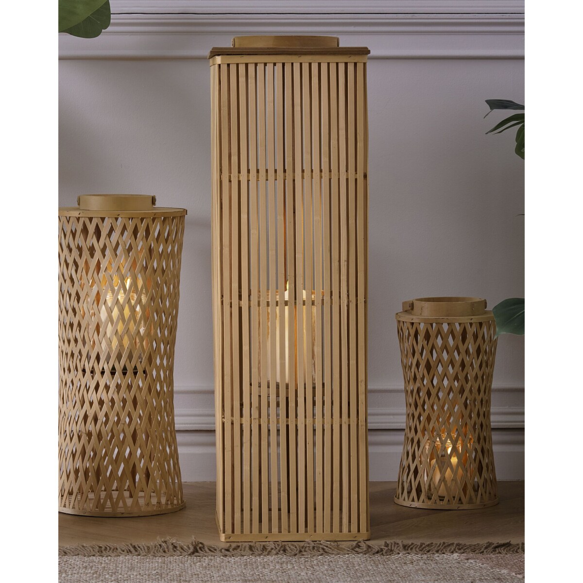 Lampion bambusowy 88 cm naturalny BALABAC