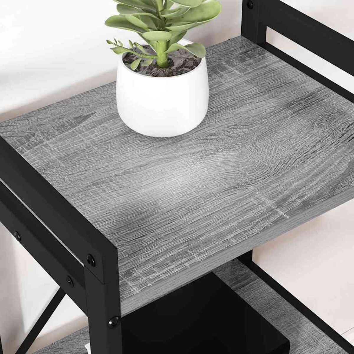 vidaXL Półka na książki Szary dąb sonoma 60 x 30 x 83 cm