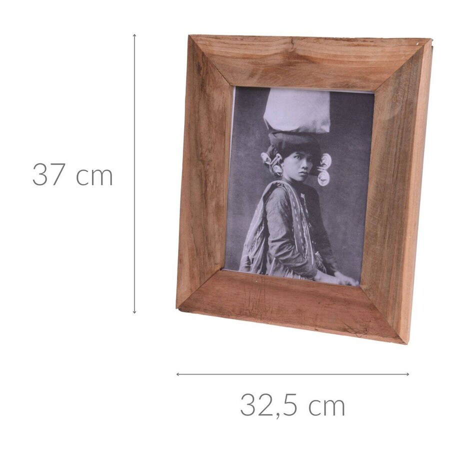 Ramka z drewna tekowego, 37 x 32,5 cm