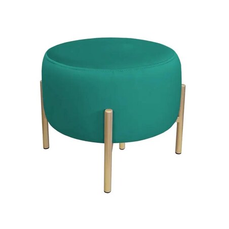 Pufa WILFRED MG VELVET morska/złota