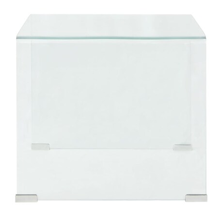 vidaXL Stolik kawowy, szkło hartowane 49,5x50x45 cm