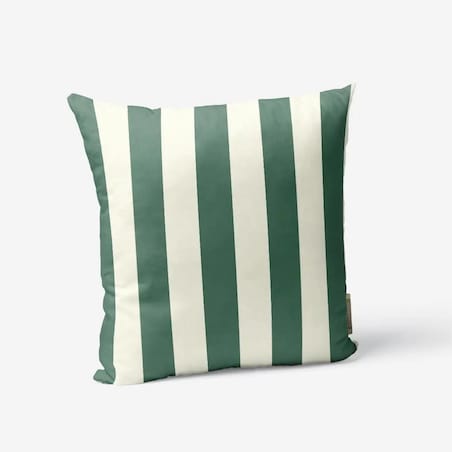 Poduszka świąteczna - klasyczne zielone pasy