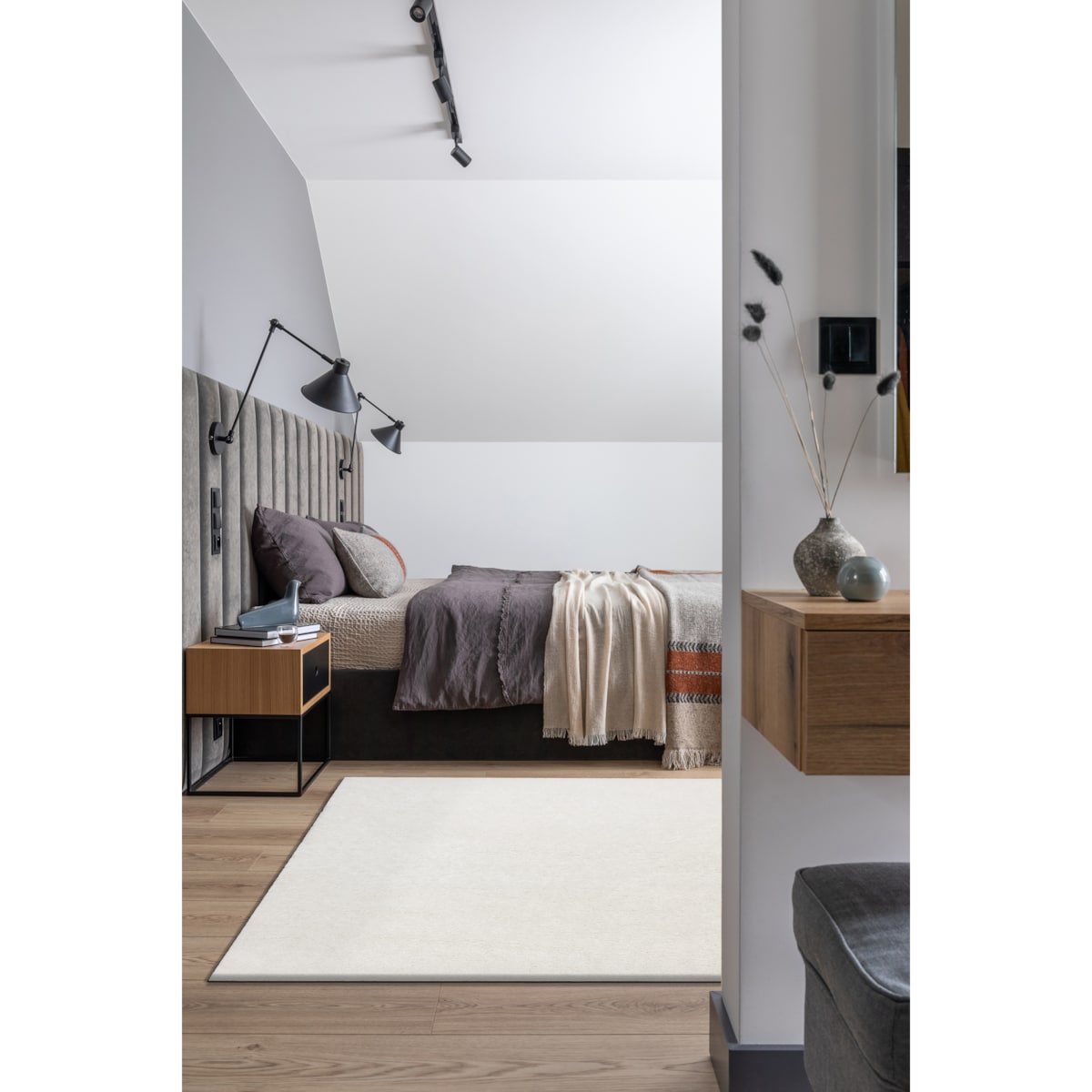 Dywan BUENOS 7001 shaggy jednolity, 160x220 cm