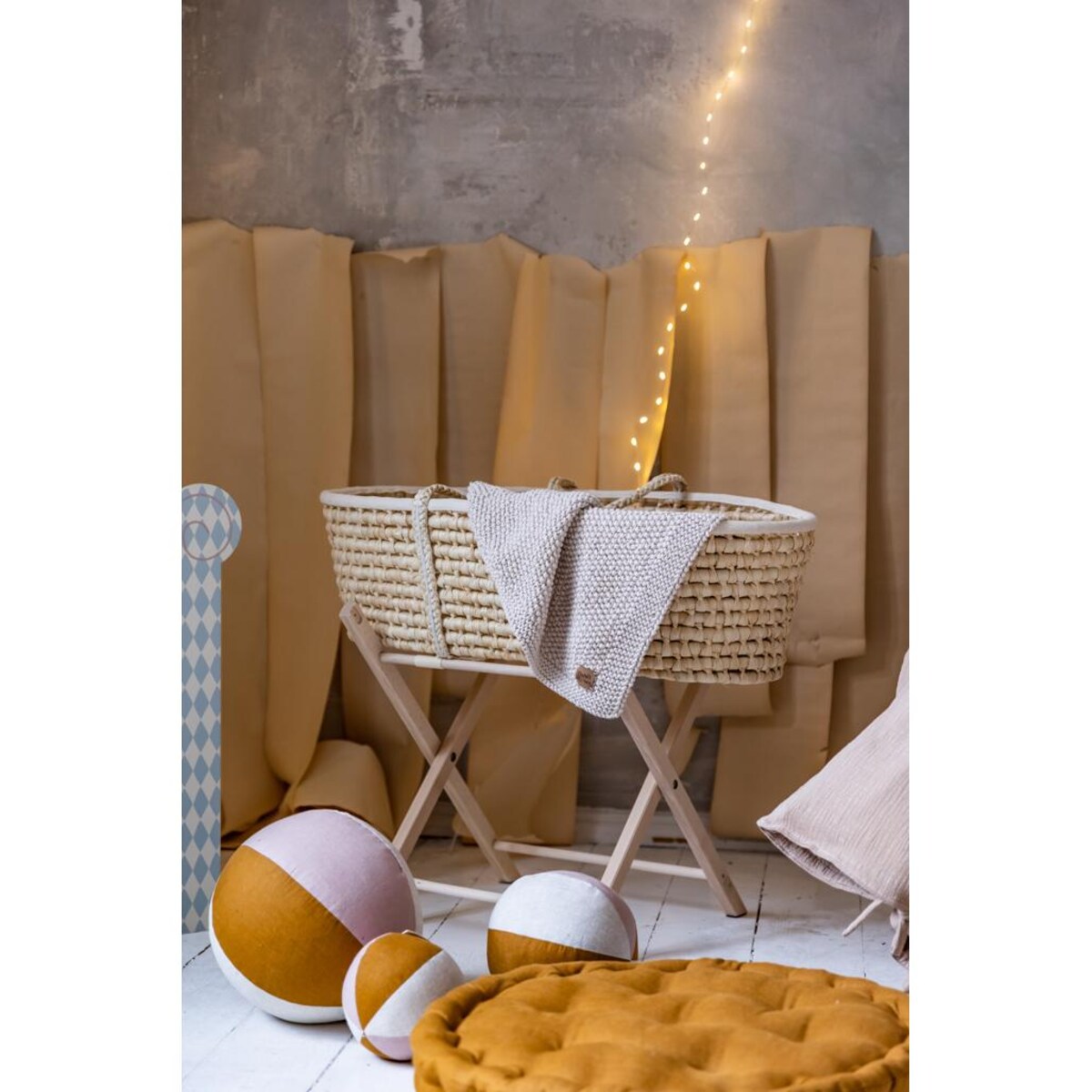 Kocyk Sensoryczny dla Noworodka - Jasnoszary - 70x50cm