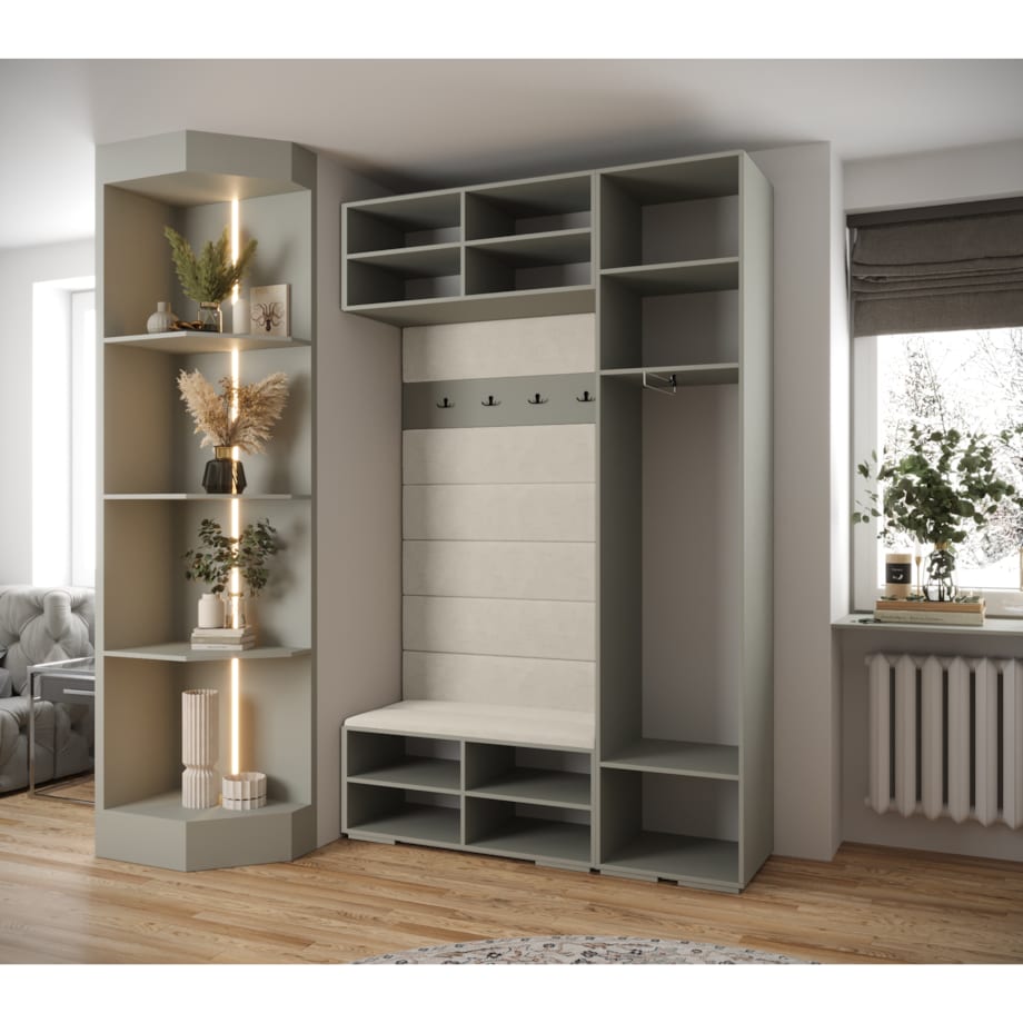 Garderoba do przedpokoju INOVA 2 Z19 kaszmir+złoty+manila04