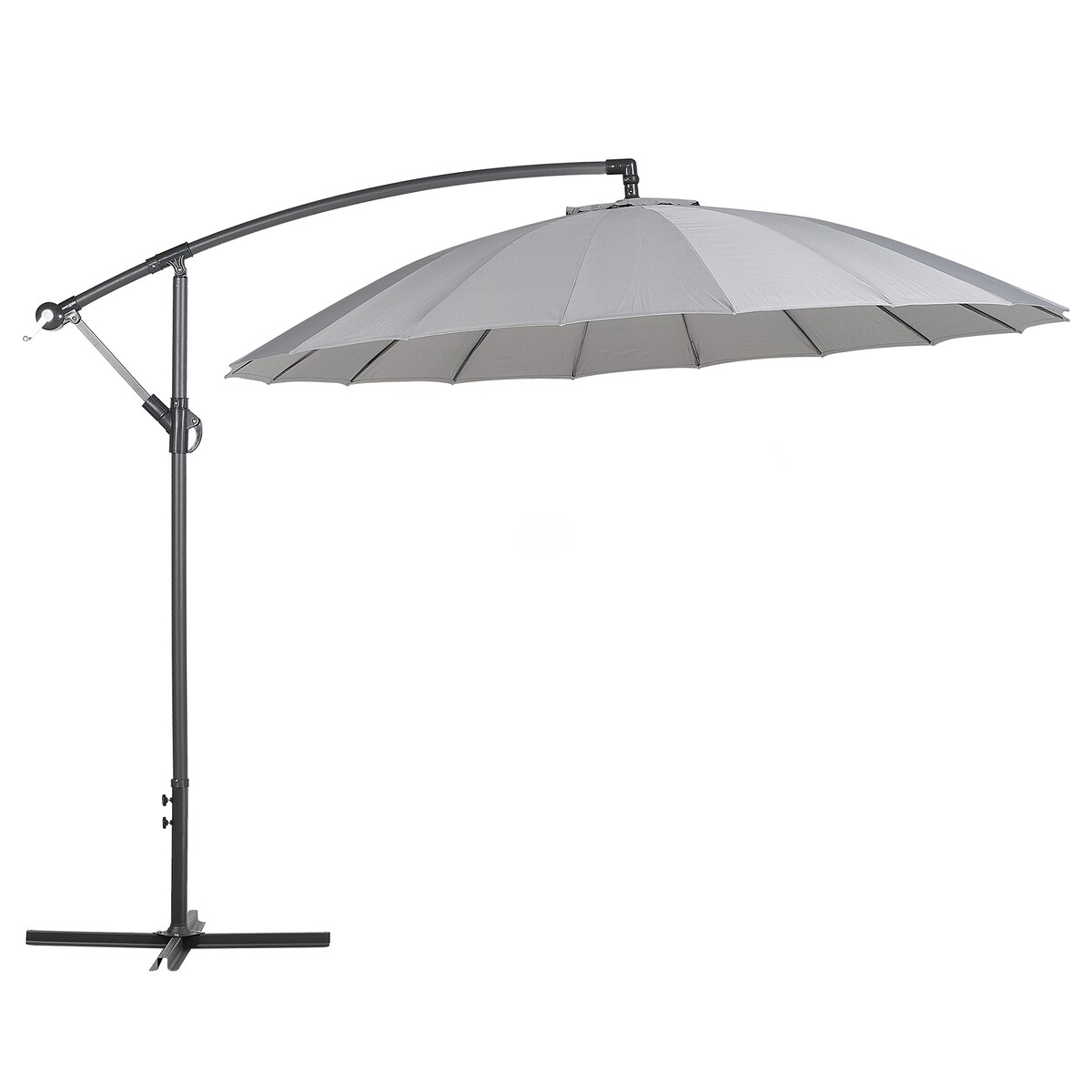 Parasol ogrodowy na wysięgniku 268 cm CALABRIA II Ciemnoszary