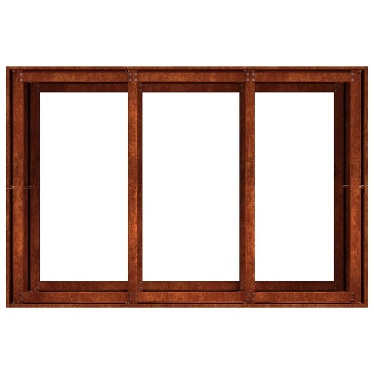 vidaXL Doniczka Rusty 120x80x80 cm Stal nierdzewna