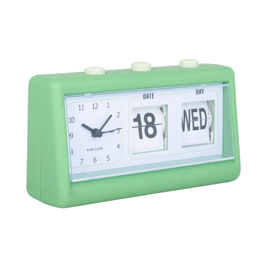 Budzik retro FLIP z datą