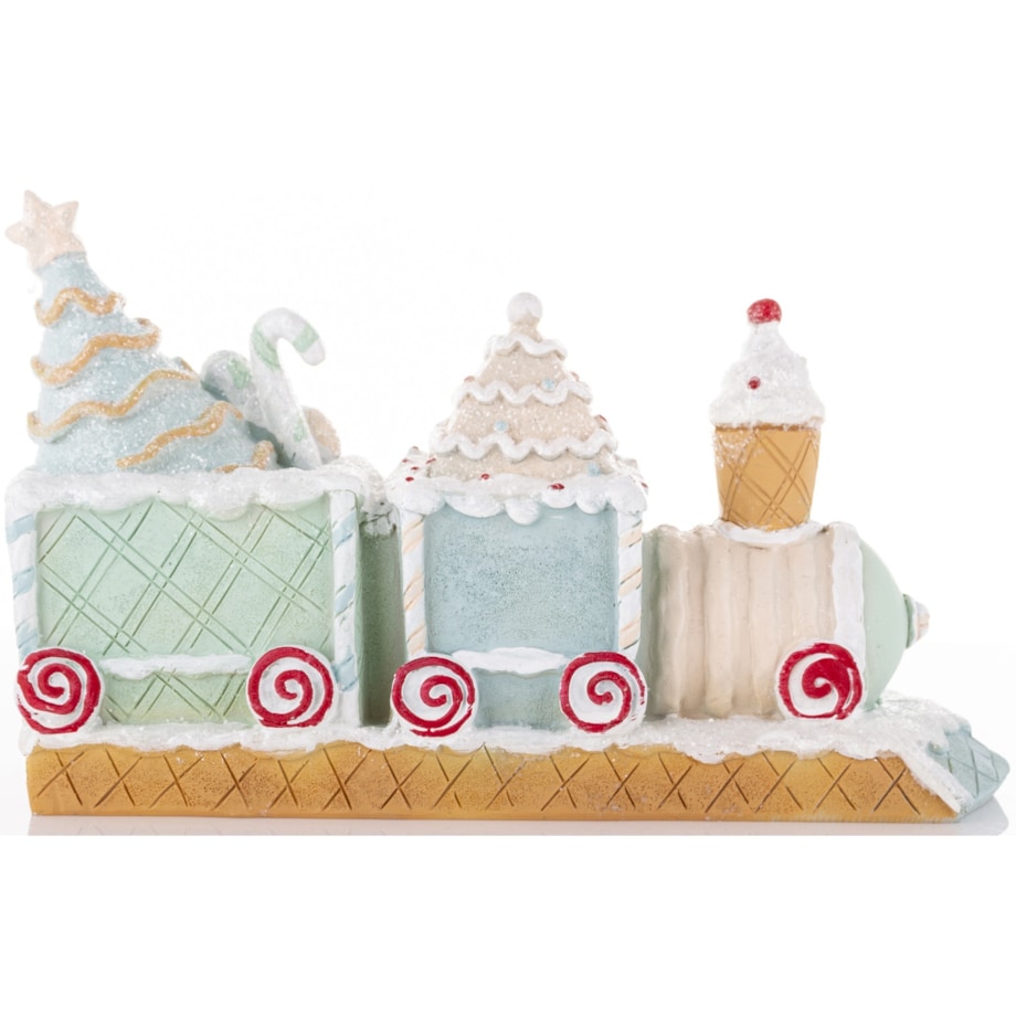 Dekoracja - pociąg ciasteczkowy 15x24x7,5 cm SPAGNA