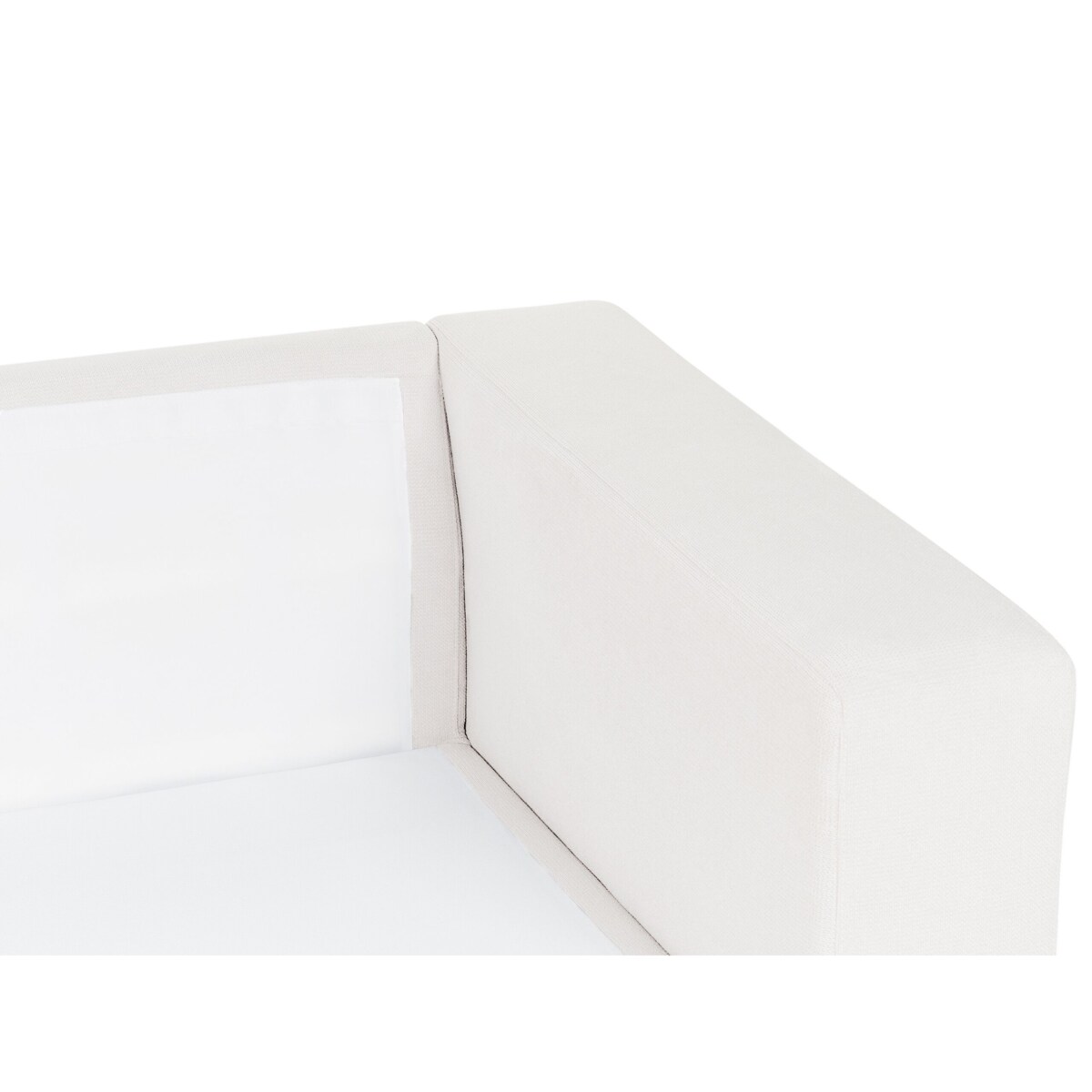 Narożnik 4-osobowy lewostronny biały LOFOTEN