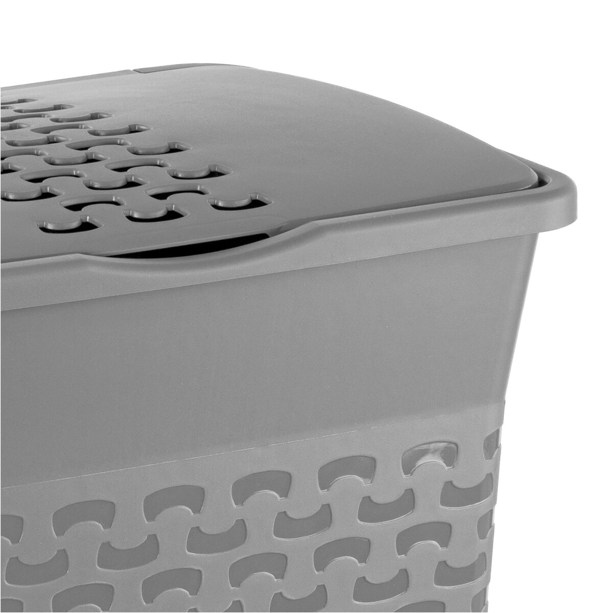 Kosz Na Pranie Bieliznę Wolnostojący Łazienkowy 35 L Szary