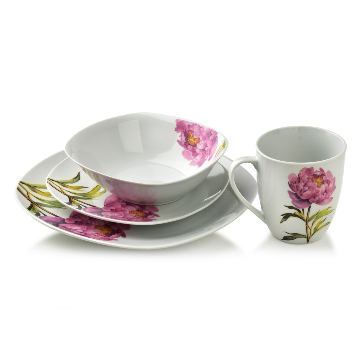 Serwis obiadowy 16-elementowy Lea Peony