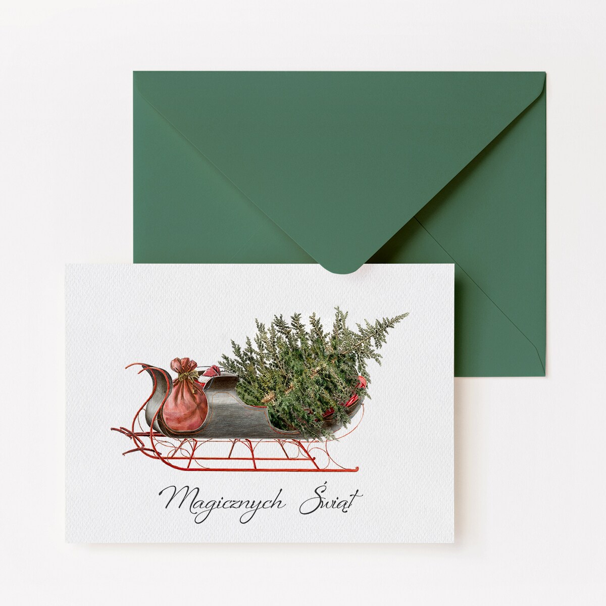 Zestaw Sześciu Kartek Świątecznych w Trzech Wzorach 12x17