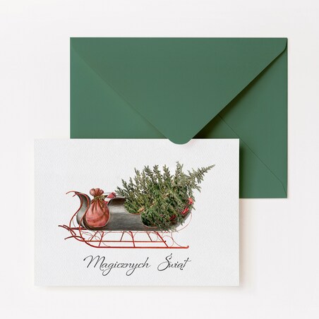 Zestaw Sześciu Kartek Świątecznych w Trzech Wzorach 12x17