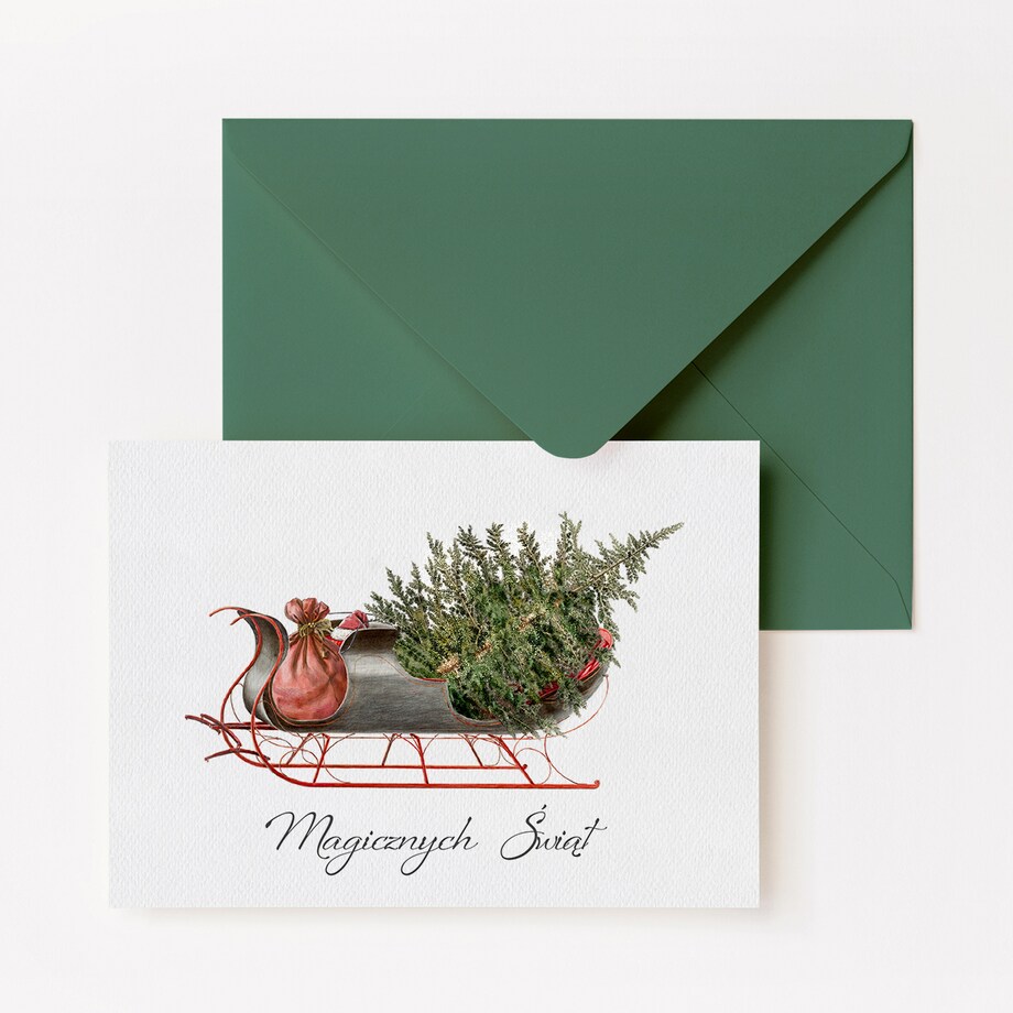 Zestaw Sześciu Kartek Świątecznych w Trzech Wzorach 12x17