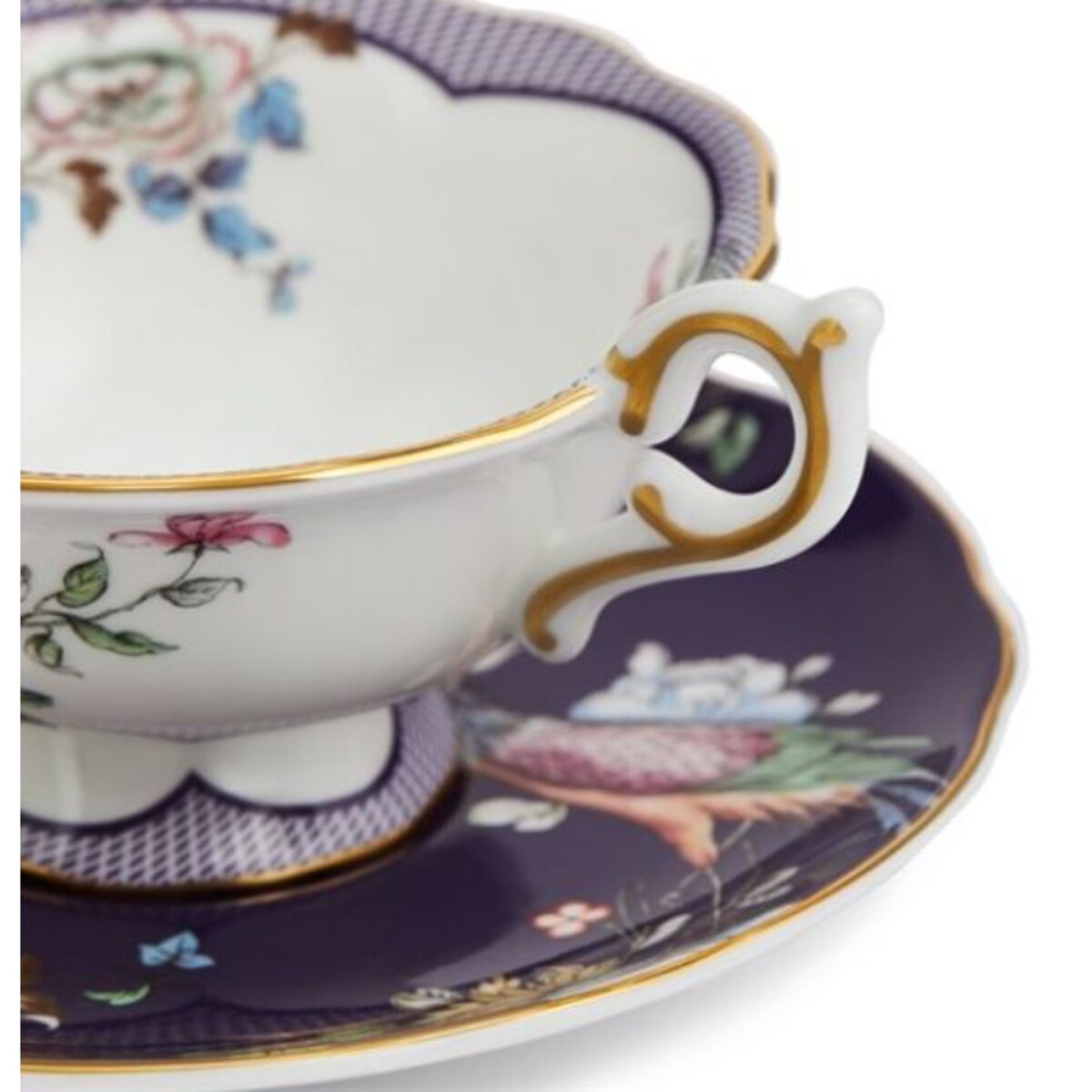 Filiżanka do herbaty ze spodkiem Midnight Crane Wonderlust Wedgwood