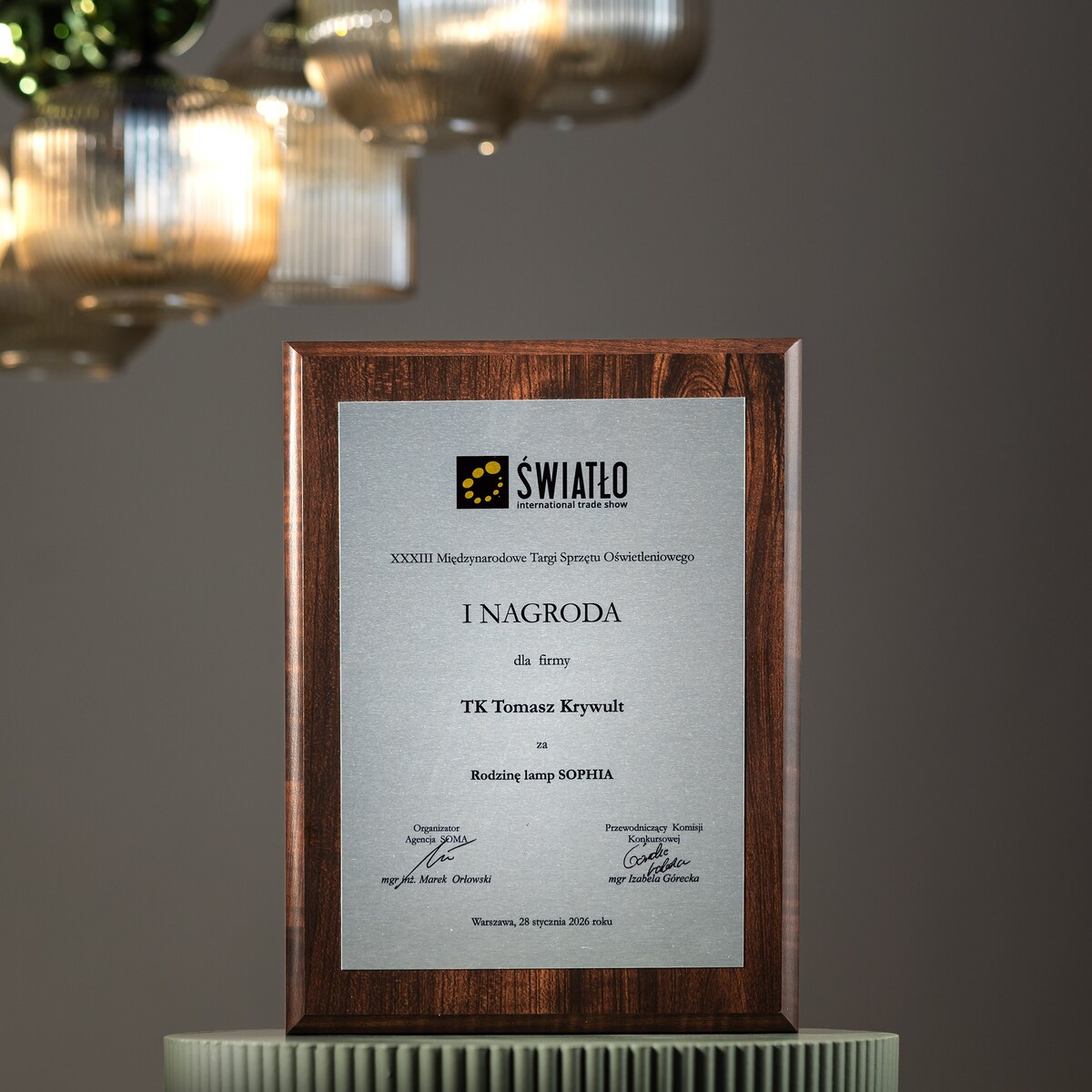 Lampa Wisząca SOPHIA Zielono-Bursztynowa Czarna, E14 LED do 10 W, Regulowana, TK Lighting