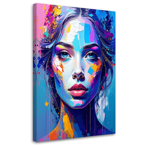 Obraz do salonu sypialni, Portret Kobiety Glamour 60x90