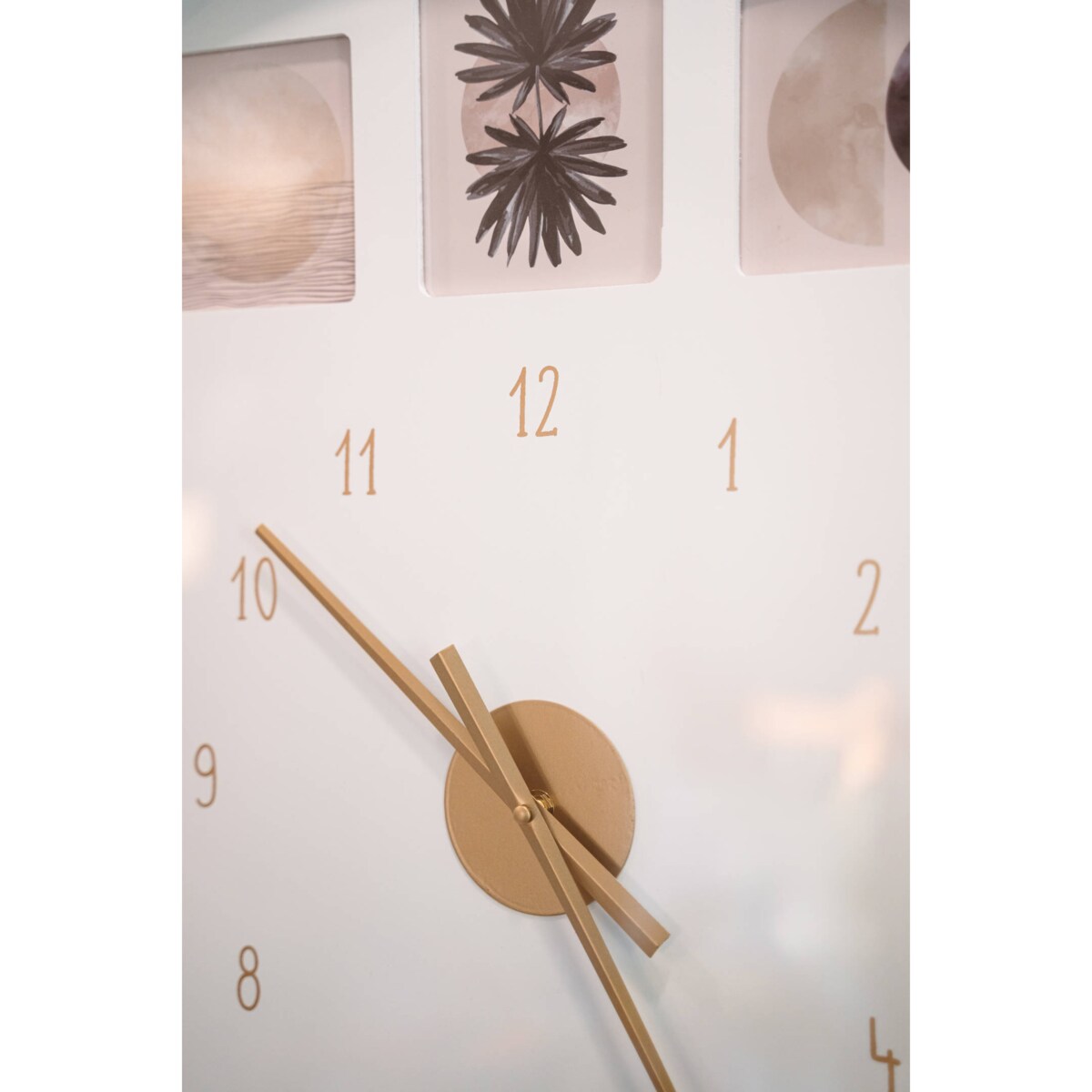 Zegar ścienny z kolażem zdjęć, możliwość personalizacji, Ø 76,5 cm