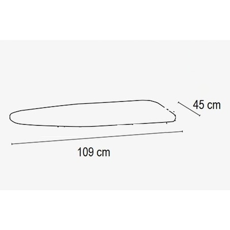 ARREDAMENTI MINYSTIRO Podkładka na deskę do prasowania - 135 x 45 cm, Biały