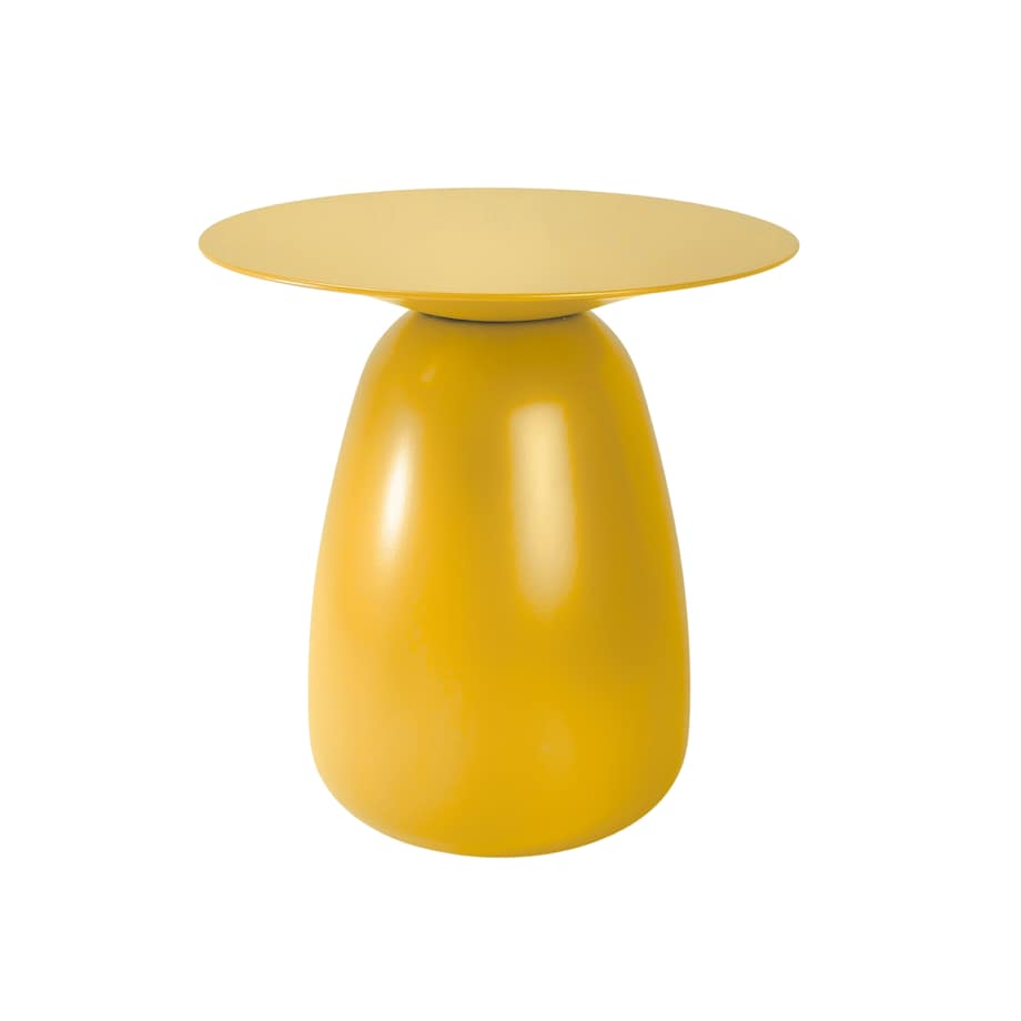 Stolik drewniany różne kolory Baobab 34, kolor żółty