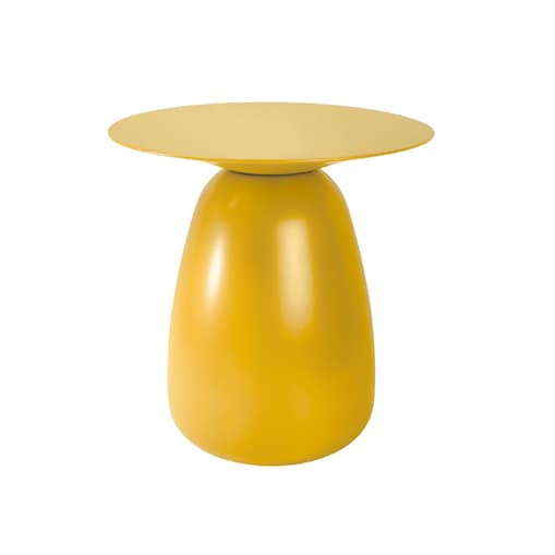 Stolik drewniany różne kolory Baobab 34, kolor żółty