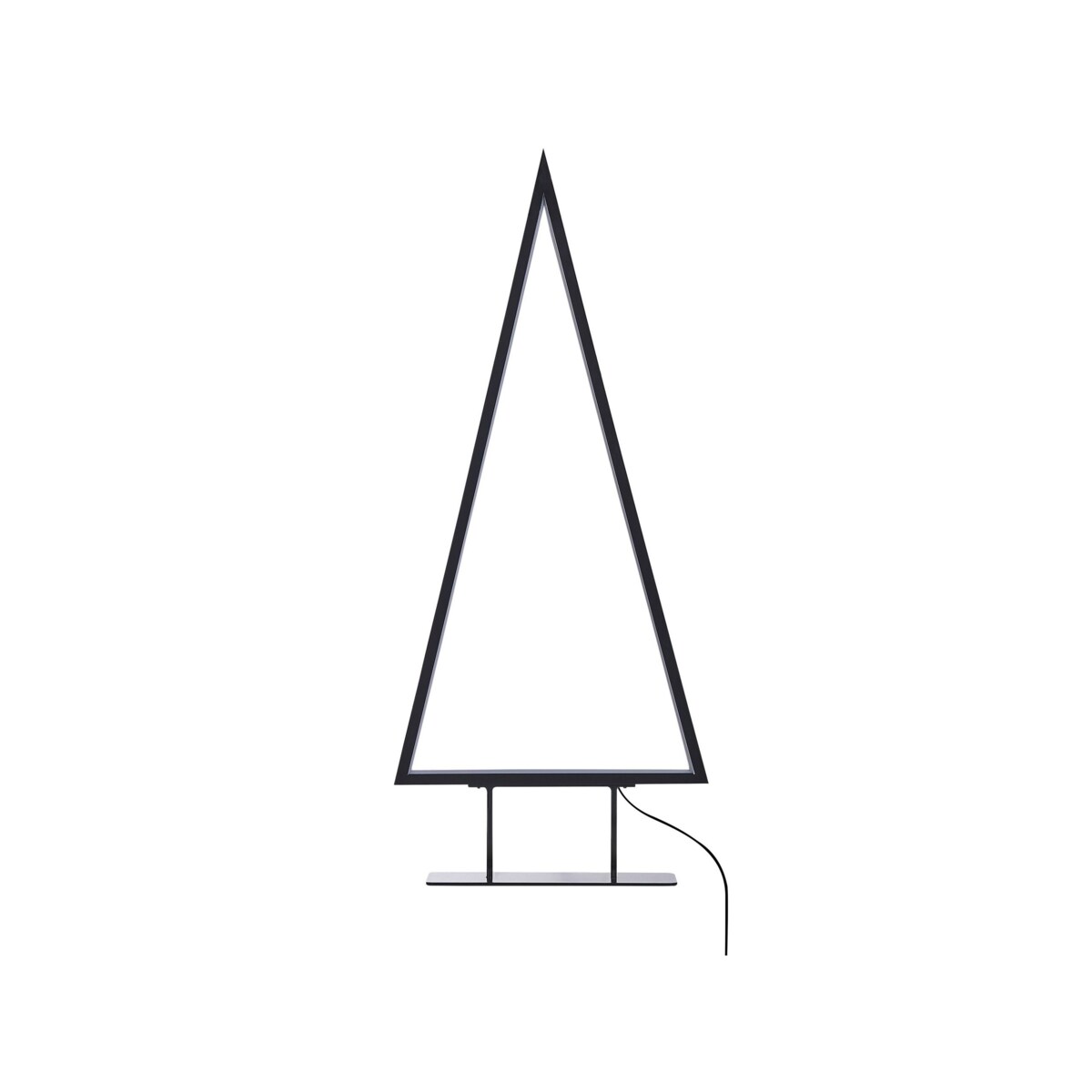 Zestaw 2 figurek dekoracyjnych LED choinki czarny LOPPI