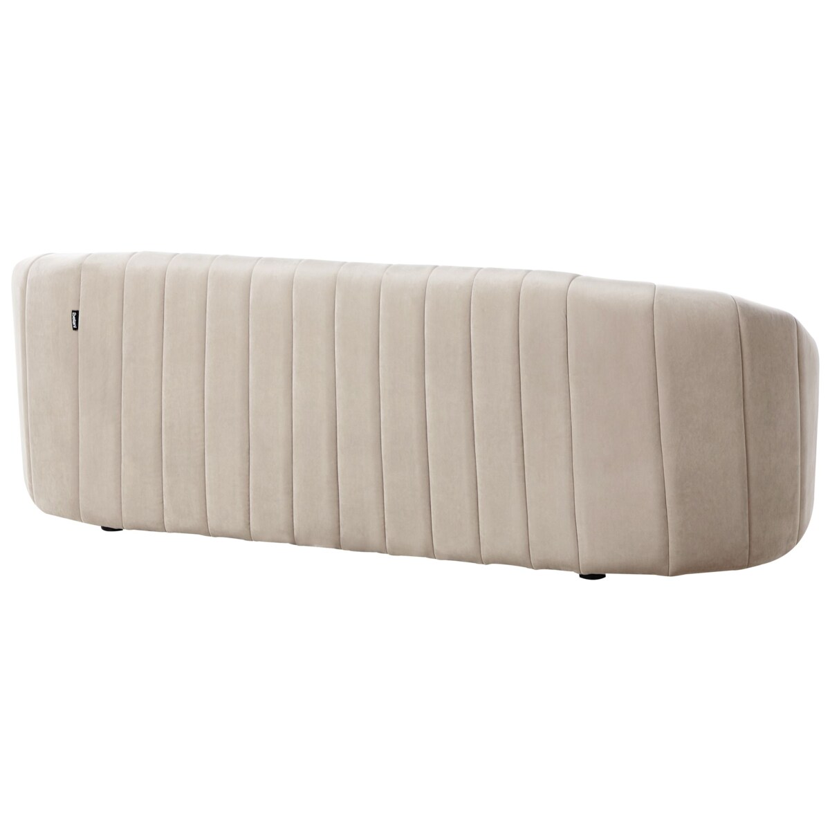 Sofa 3-osobowa welurowa beżowa MALUNG