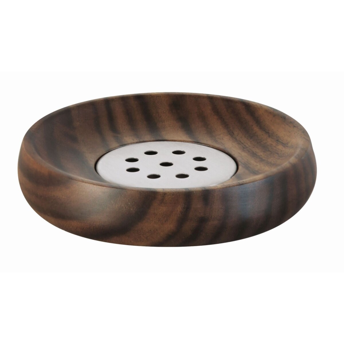 Kleine Wolke Acaia Mydelniczka z drewna akacji/chrom brąz