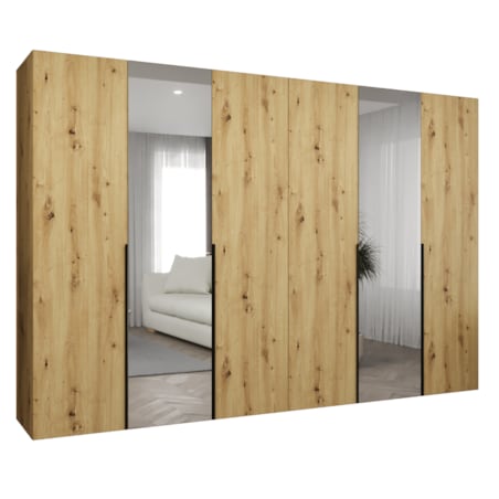 Szafa uchylna otwierana ALICANTE 2 300 wys. 202 cm Artisan + u. Czarny