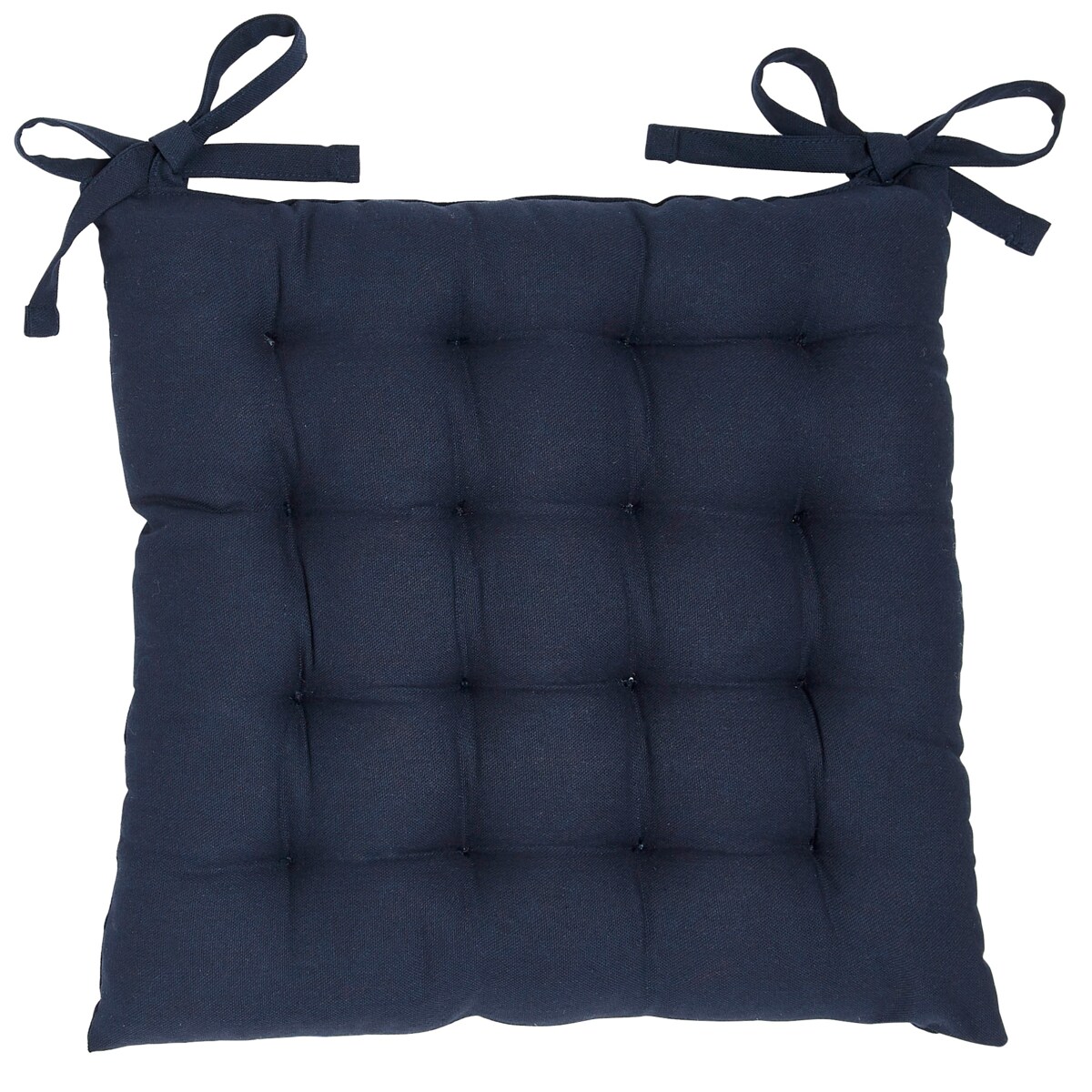 Bawełniana poduszka na krzesło kuchenne COMFORT, wiązana, 38 x 38 cm