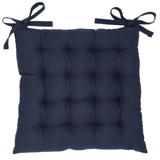 Bawełniana poduszka na krzesło kuchenne COMFORT, wiązana, 38 x 38 cm