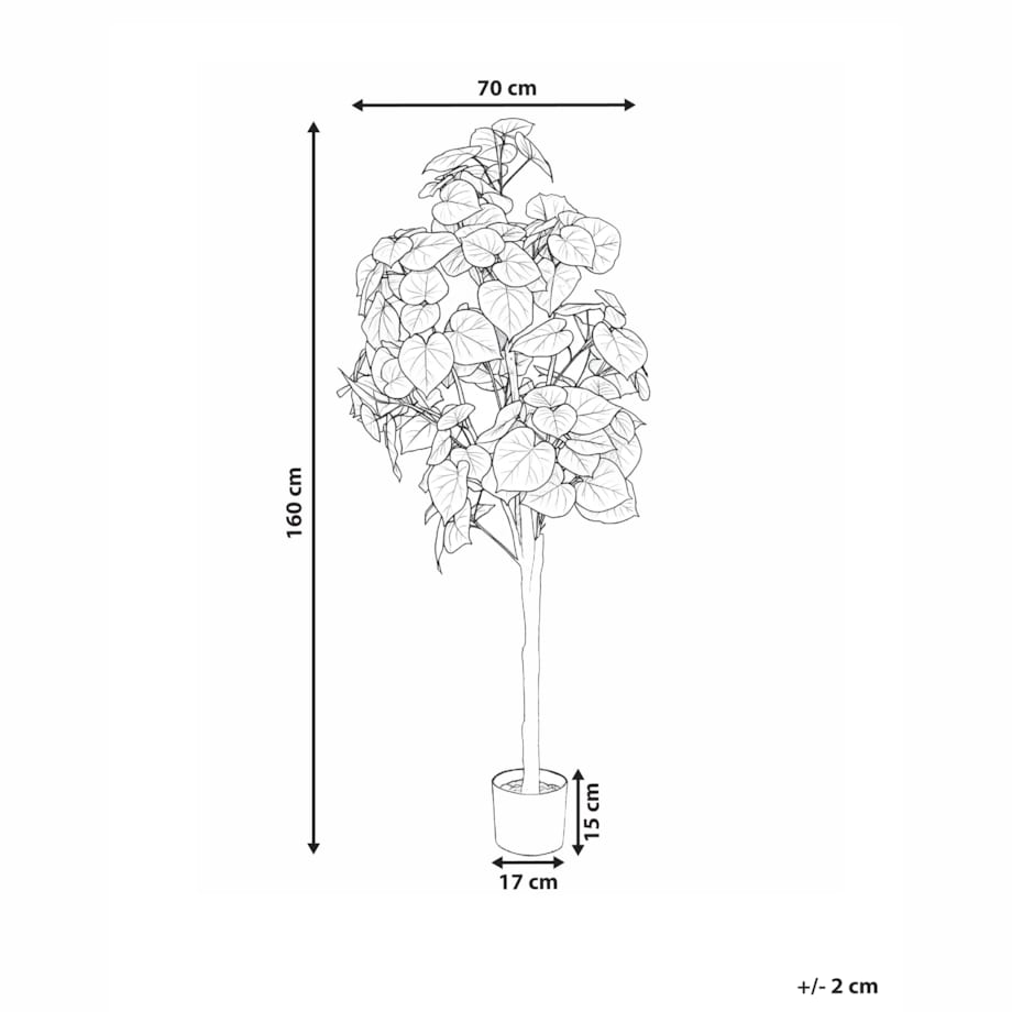 Sztuczna roślina FICUS TREE 160 cm Zielony