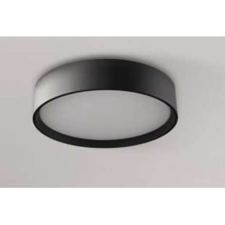 LAMPA sufitowa HUDSON LP-043/1C BK Light Prestige okrągła OPRAWA plafon LED 24W 3000K metalowy czarny