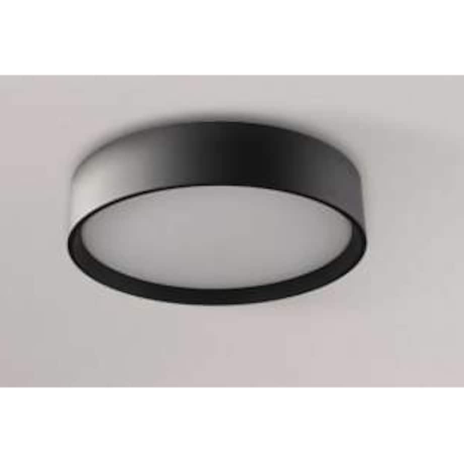 LAMPA sufitowa HUDSON LP-043/1C BK Light Prestige okrągła OPRAWA plafon LED 24W 3000K metalowy czarny