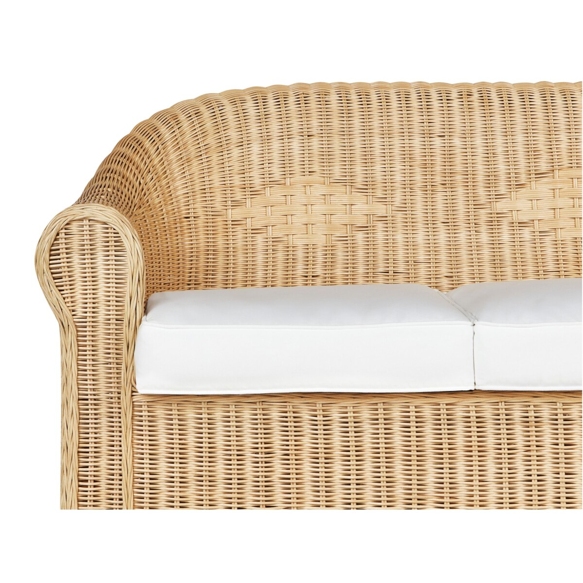 Sofa ogrodowa dla 3 osób LIVADEIA Rattan Naturalny