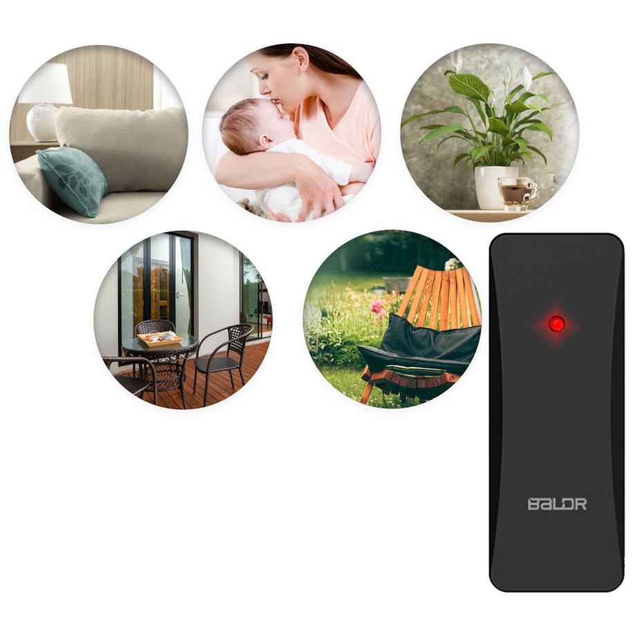 Bezprzewodowa stacja pogodowa pogody higrometr Baldr