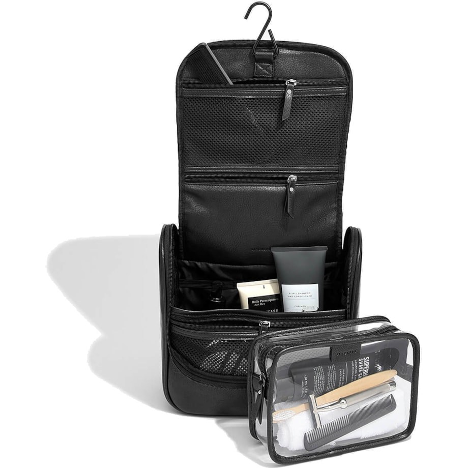 Kosmetyczka podróżna do zawieszenia Stackers czarna