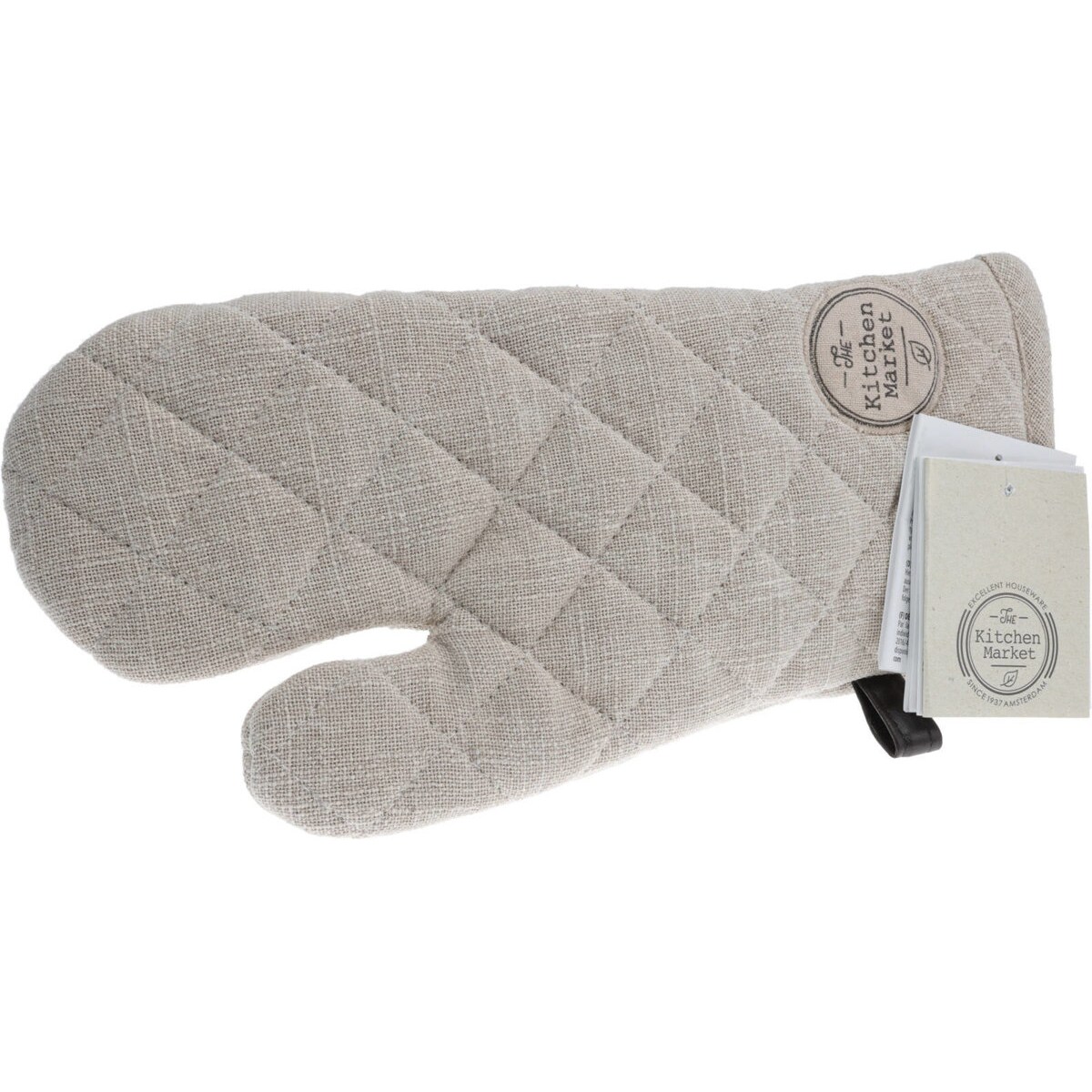 Rękawica kuchenna ENDO, bawełniana, uchwyt z ekoskóry