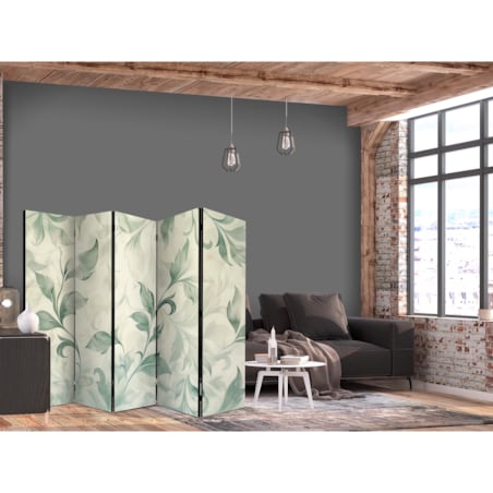 Parawan Dwustronny Akwarelowy Motyw Botaniczny 225x172cm