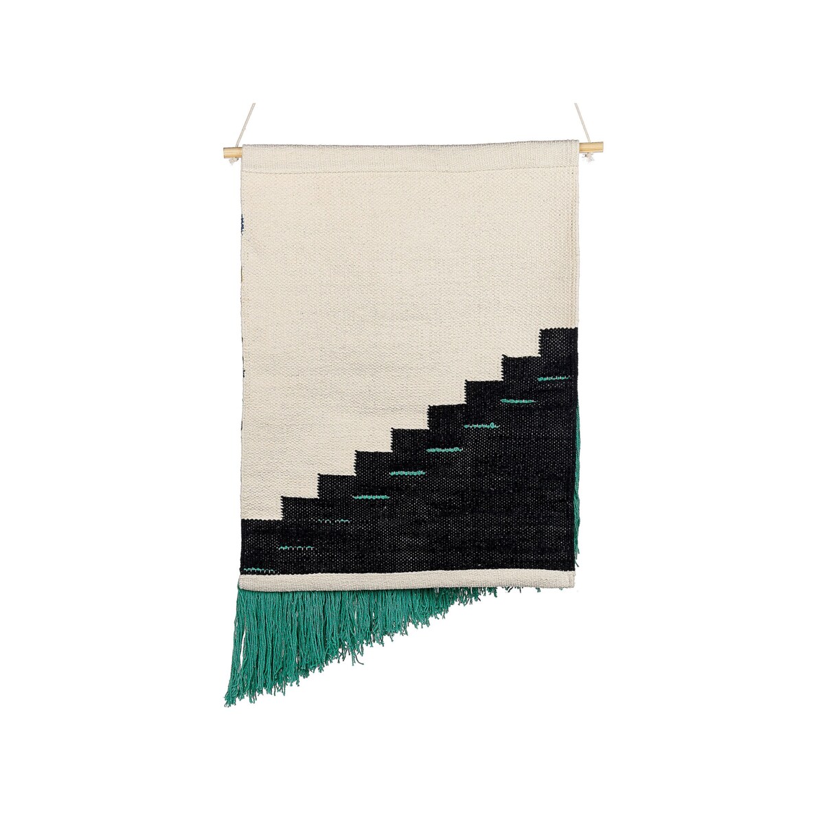 Dekoracja ścienna z frędzlami bawełniana wielokolorowa NOWSHERA