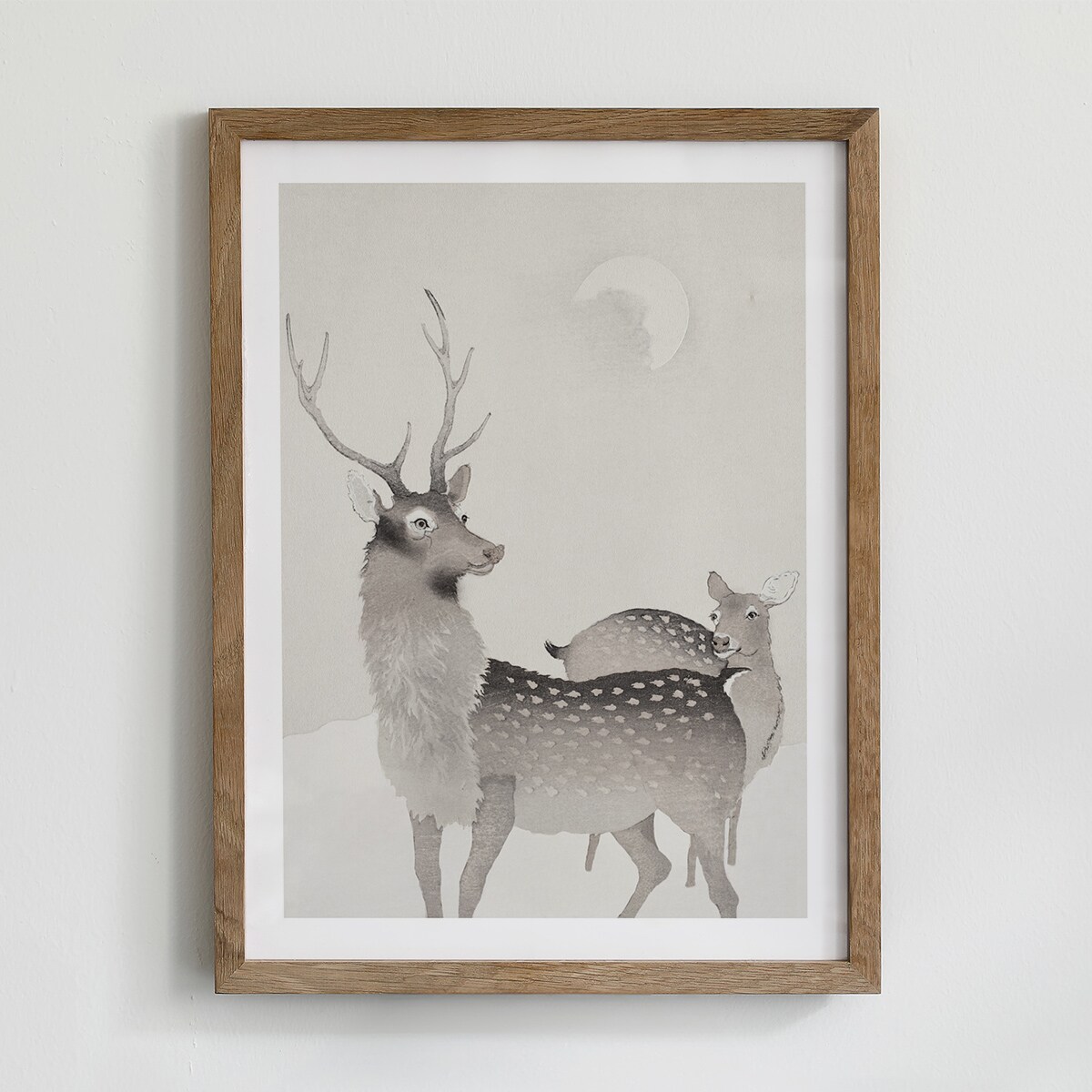 Plakat Jeleń i sarna 30x40cm