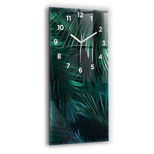 Zegar ścienny Tropikalne Liście, 30x60 cm