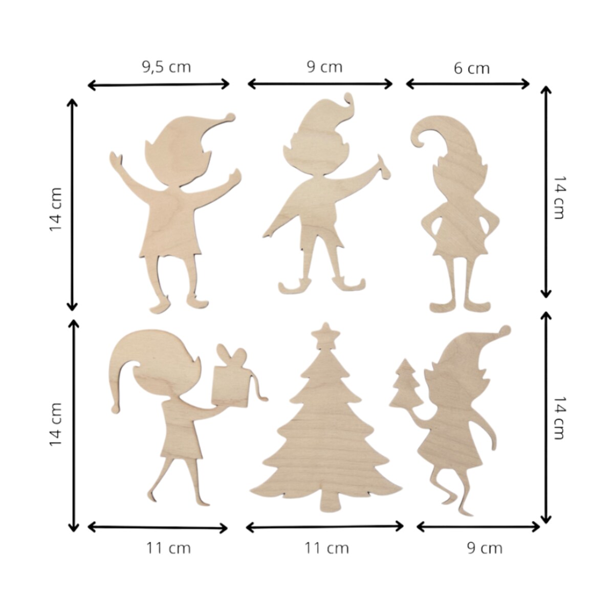 Zestaw kreatywny POMOCNE ELFY ozdobne pudełko PREZENT świąteczny